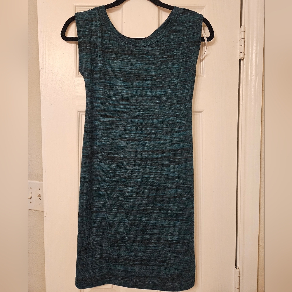 Jules & Jim Emerald Heathered Maternity Cap Sleeve Dress nwt Xs